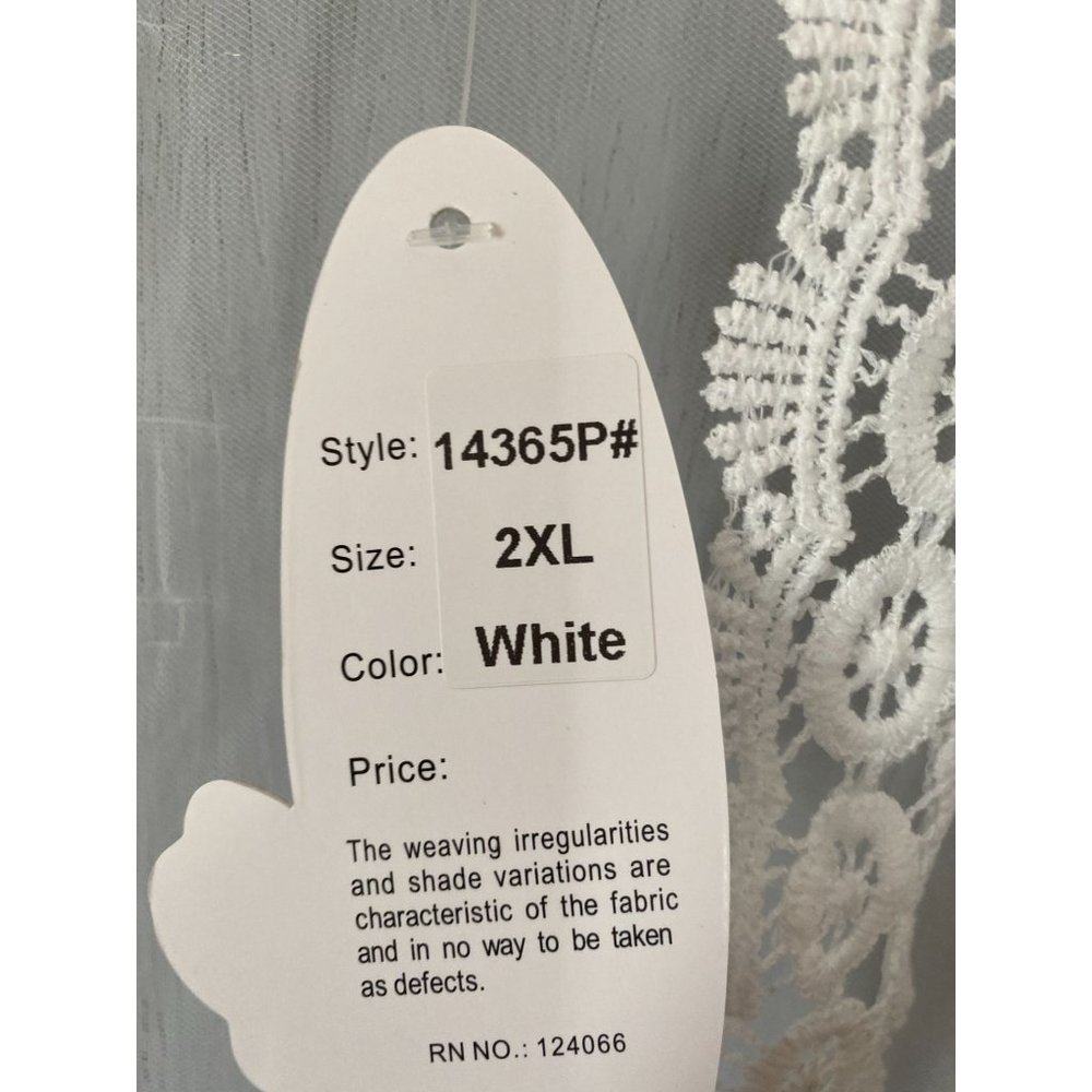 Shoreline Floral Crochet Sheer Cardigan Coverup - Picture 3 of 4